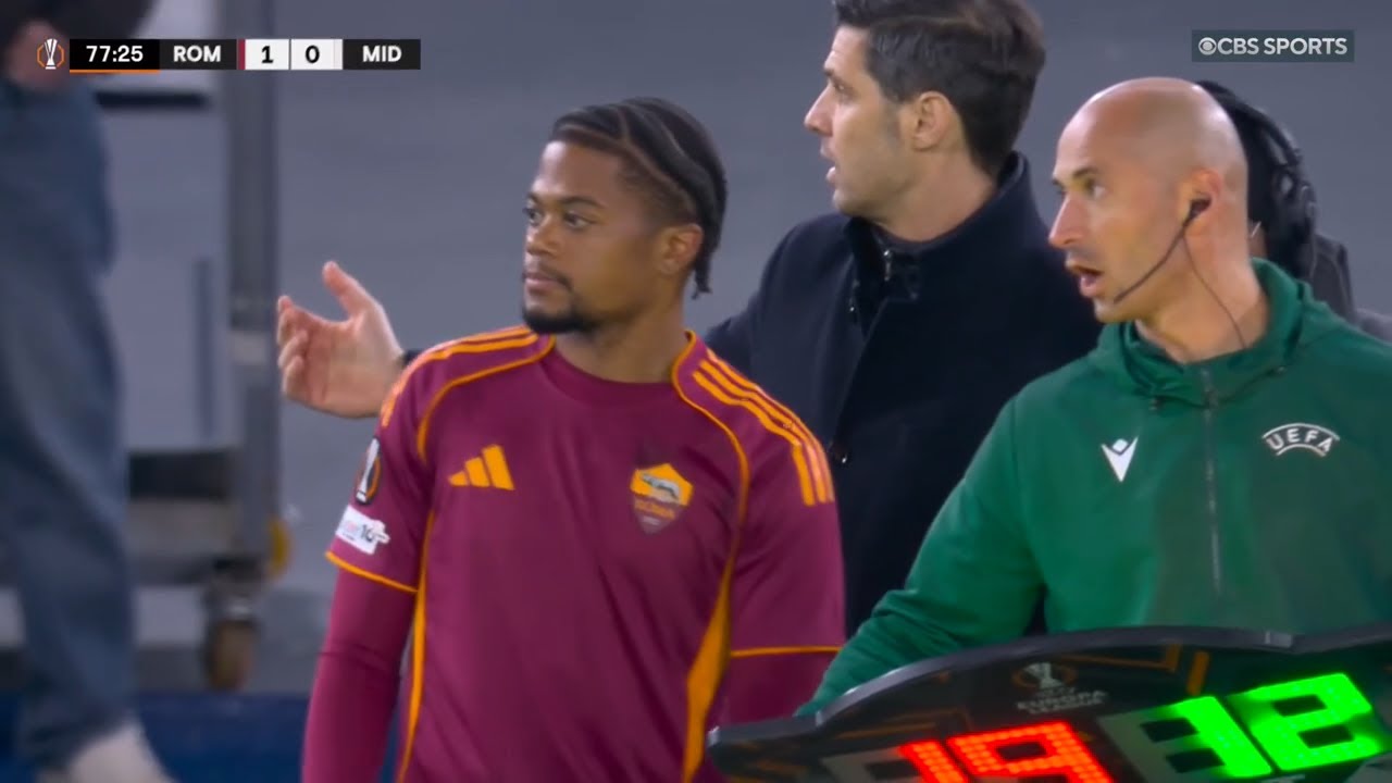 Leon Bailey 6th game for AS Roma - First Assist 🔥