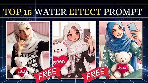 Top 15 Prompt II Trending WaterColor Effect AI Photo Editing II bing Image Creator name Image #video