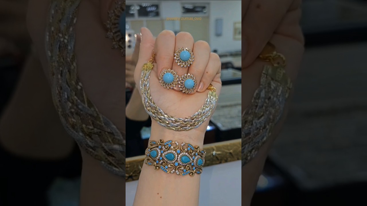 Turquoise & gold Luxury Jewelry /Elegance Beyond Time.