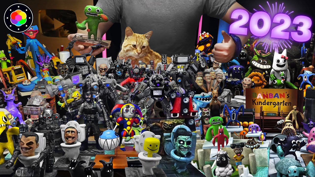 TODAS LAS ESCULTURAS DEL 2023! (Son pocas) Garten, Skibidi toilet, Digital circus y... | PlastiVerse