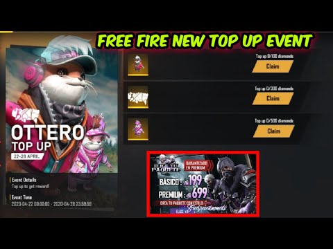 Free Fire New Ottero Top Up Event 100 Diamond Top Up Ottero Pet New Event Mystery Shop Bundle