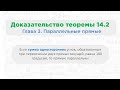 Теорема 14.2 Если сумма односторонних углов равна 180 градусов, то прямые параллельны || Геометрия 7