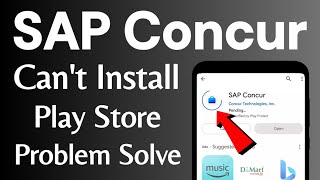 fix Can't Install Sap Concur App Google Play Store | Download Pending Problem Solve