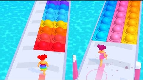 Pop It Run - All Levels Gameplay Android , ios ( Levels 1-6 )