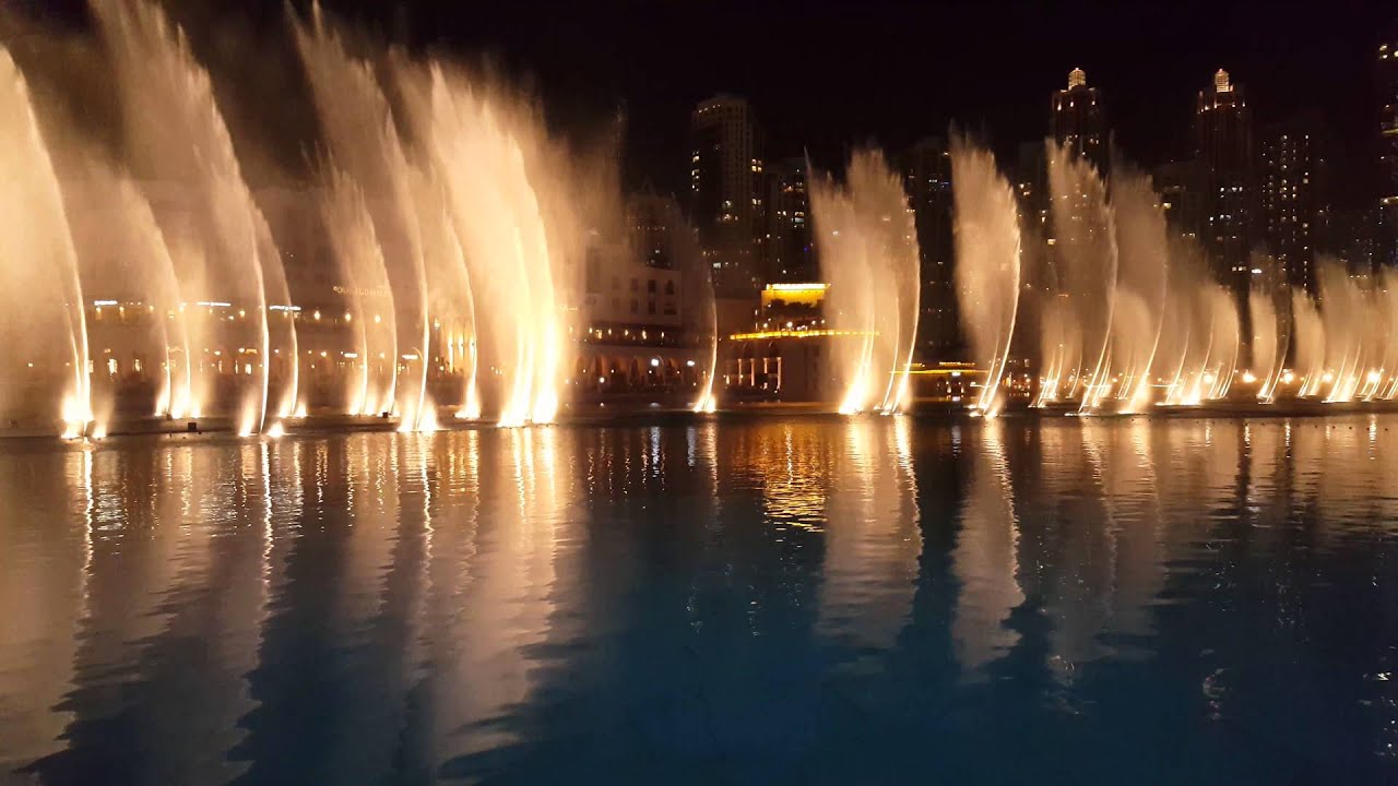Dubai Fountain Show Burj Khalifa Whitney Houston YouTube