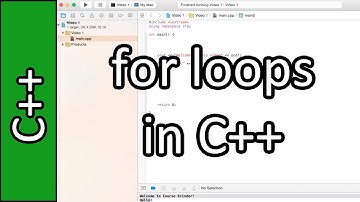 for loops - C++ Programming Tutorial #18 (PC / Mac 2015)