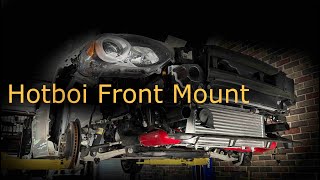 Fiat 124 Lusso Front Mount intercooler, big bore throttle body installation