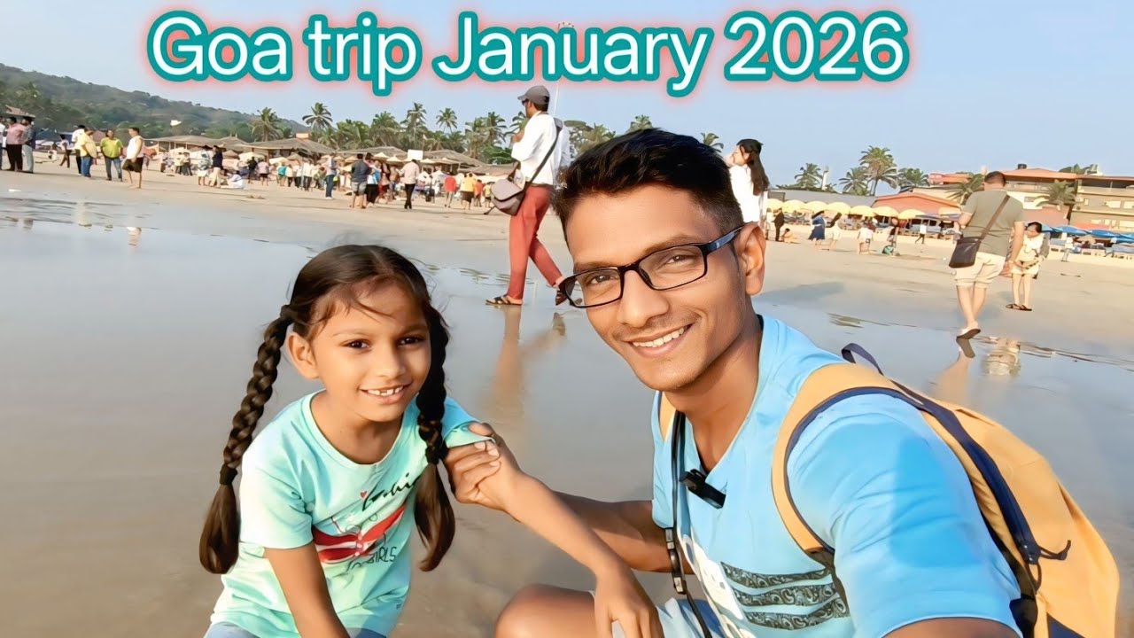  Goa Trip  January 2026 | Goa ka famous beach vlog video 🌴
