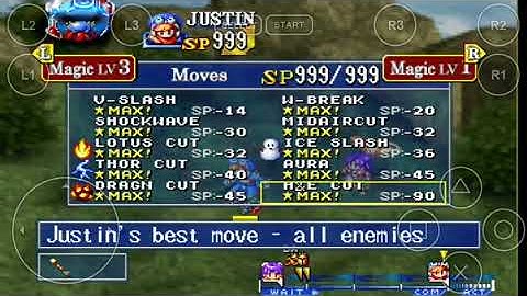 Grandia - PSX - Cheat Codes #emulator #cheatcodes