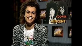 Vinnie Vincent  and CINDERELLA MTV News 1986 AI REMASTER