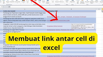 Cara membuat hyperlink antar cell di excel !! Link otomatis