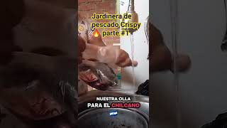 😱ARROZ A LA JARDINERA DE CHICHARRÓN DE PESCADO Crispy🔥DELICIOSO 🐟 con chilcano🤤 #comida #fypシ