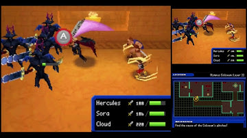 Kingdom Hearts Re:coded [DS] Playthrough #32, Olympus Challenge 2: Layers 21 - 24