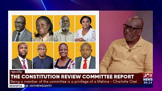 Constitution Review Committee Report: Democracy is on the ropes again in the region - Prof.Prempeh