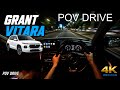 POV Drive Grant vitara | Night Ride in the city | POV Drive | ASMR | 4K quality | Trivandrum City |