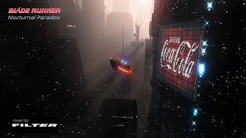 Blade Runner | Nocturnal Paradox | AMBIENT sound/visual perfect for work study & relaxation- 8 Hours