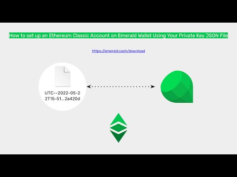 How to set up an Ethereum Classic Account on Emerald Wallet Using Your Private Key JSON File