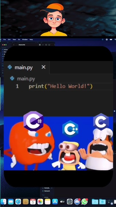 🤯 print hello world in python 🤣 #python #pythonmemes #cpp #php #java # ...