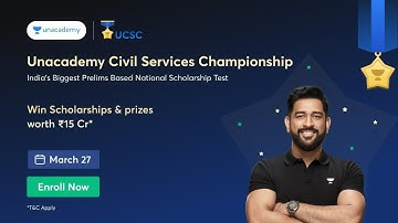 UCSC - Mock Test For UPSC Prelims 22 with GS & CSAT Test | 1 Day Left |  Dr Sidharth Arora