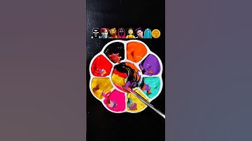 Guess the mixed colors of Squid Game 2 （Part 25） #squidgame2 #squidgame #colormixing #satisfying