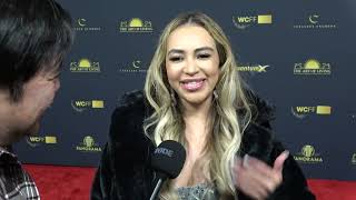 Barbara Sanchez Carpet Interview at Alix Premiere