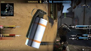 CS:GO The best headshot with smoke grenade 100% throwing skill