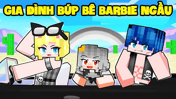 SAMMY 1 NGÀY SỐNG CHUNG VỚI GIA ĐÌNH BÚP BÊ BARBIE SIÊU NGẦU TRONG MINECRAFT