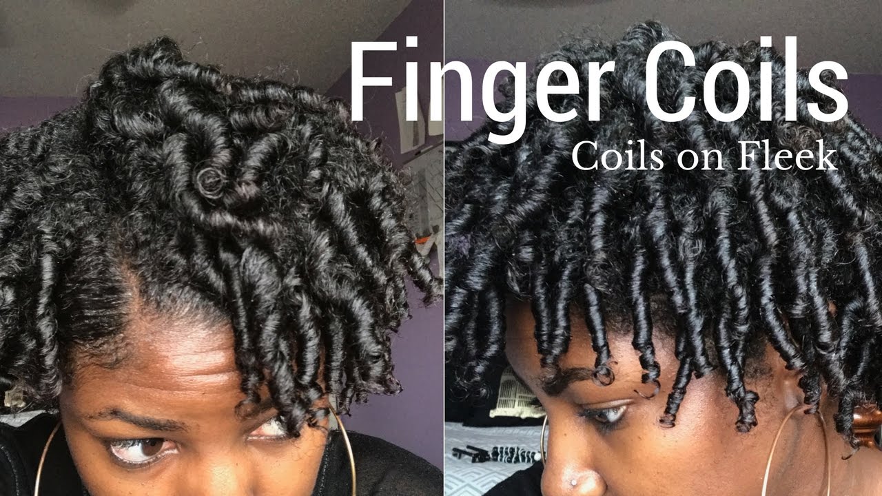 How to do Finger Coils on 4b Natural Hair YouTube