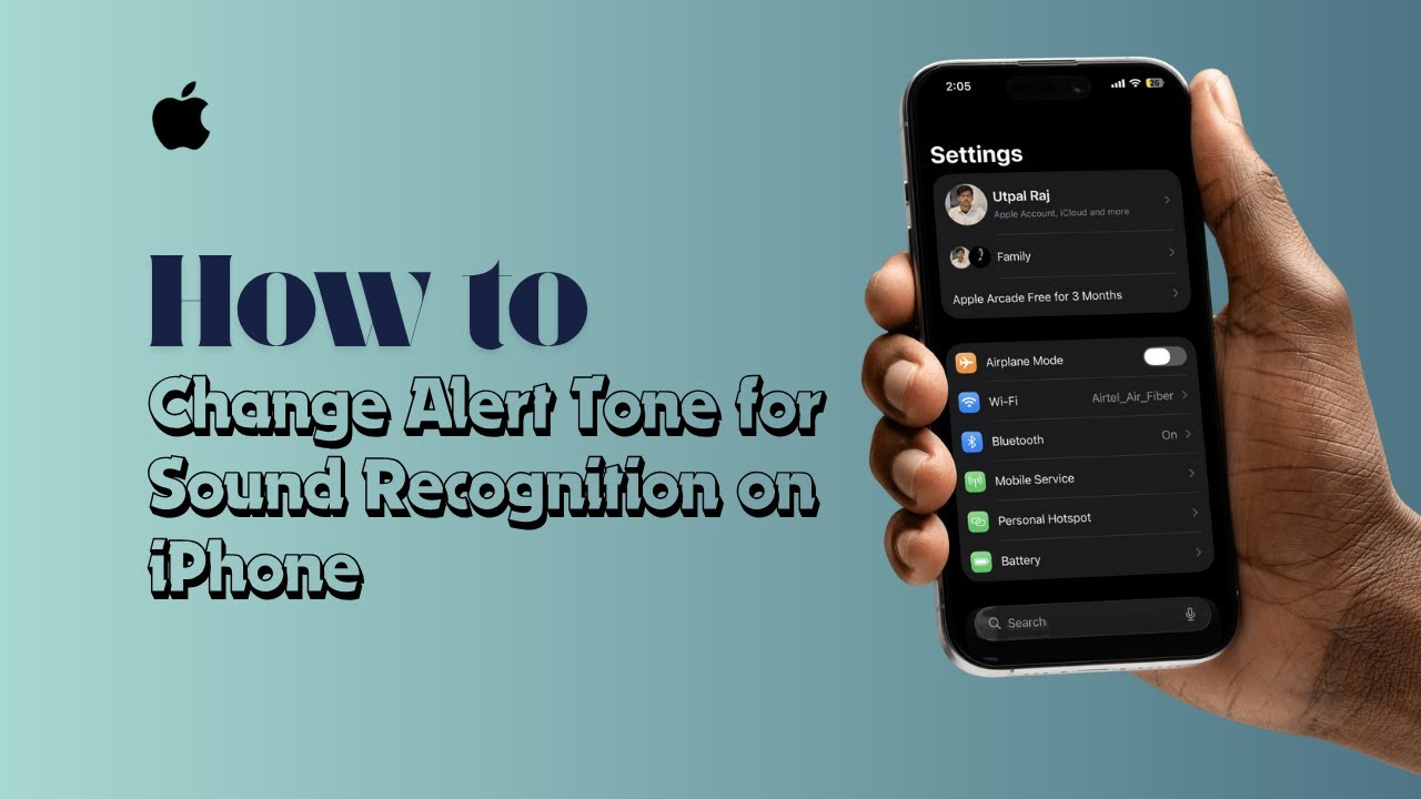 Как изменить тон оповещения для распознавания звука на iPhone