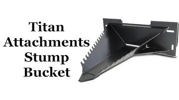 Removing Tree Stumps with the Titan Attachments Stump Bucket and Kubota LX2610