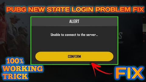 PUBG NEW STATE UNABLE TO CONNECT TO THE SERVER PROBLEM FIX SOLUTION DISCONNECTED FROM THE GAME