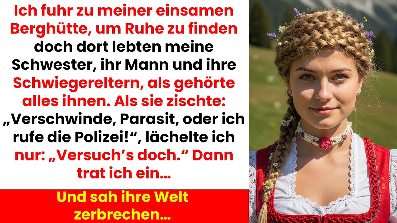 Ich kam in meine Berghütte und fand meine Schwester dort leben, als gehöre sie ihr…