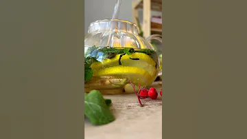 Ароматный чай с имбирем и мятой