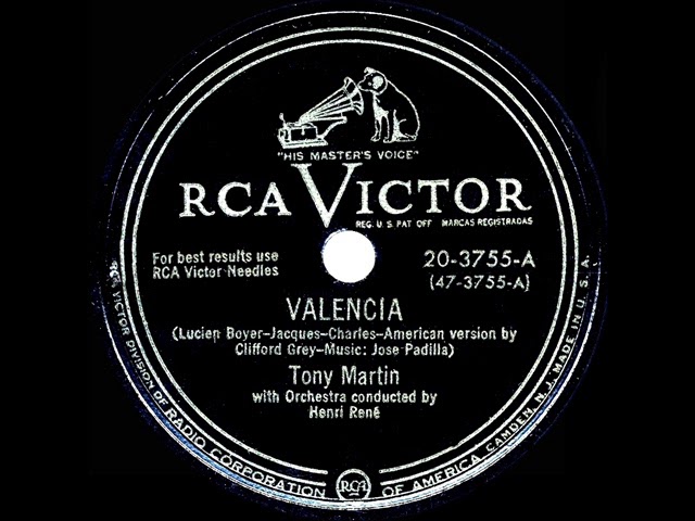 1950 HITS ARCHIVE: Valencia - Tony Martin