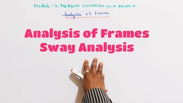 STRUCTURAL ANALYSIS II- MOMENT DISTRIBUTION METHOD|| Frames|| SWAY Analysis||MOD 3- LEC 16||KTU