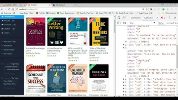 28. AngularJS Course/Tutorial - Bookstore App 11 - Template Out The Books