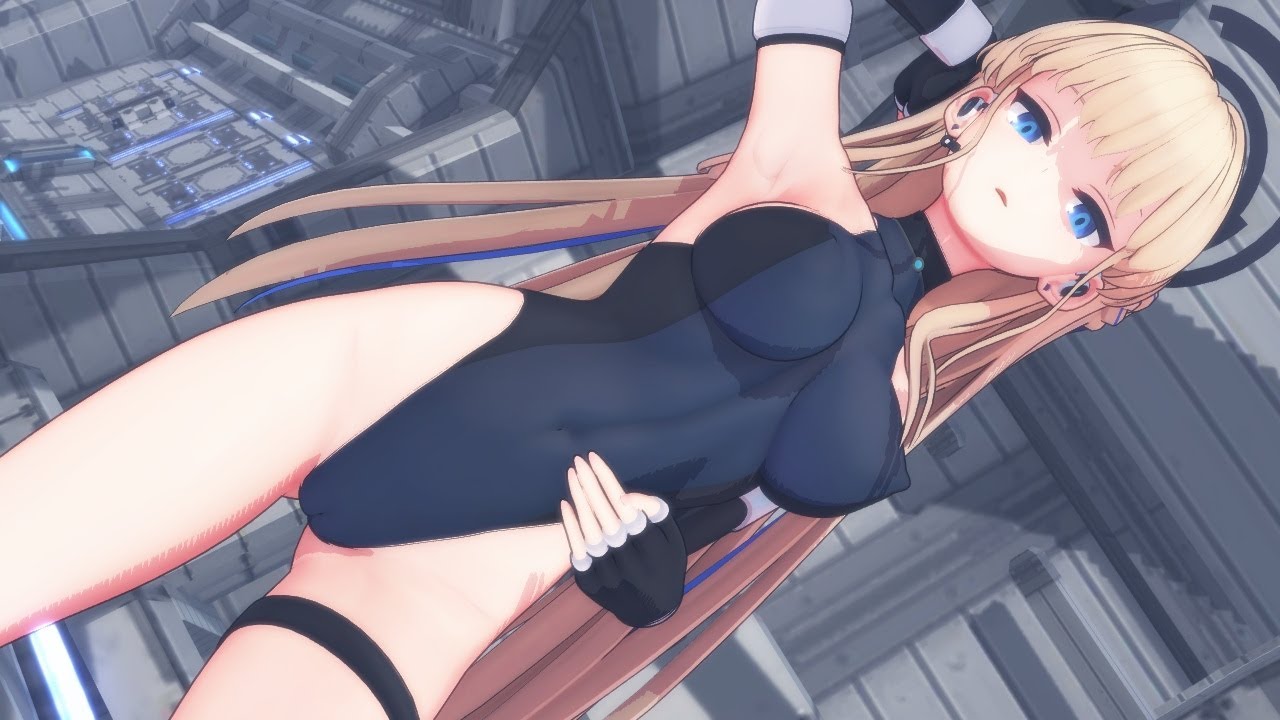 【MMDブルアカ】『KiLLER B』by トキ(インナースーツ＆メイド)【4K】