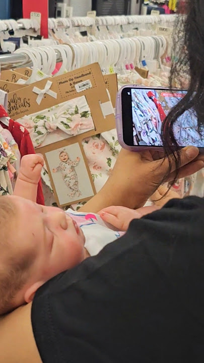 Reborn doll goes shopping