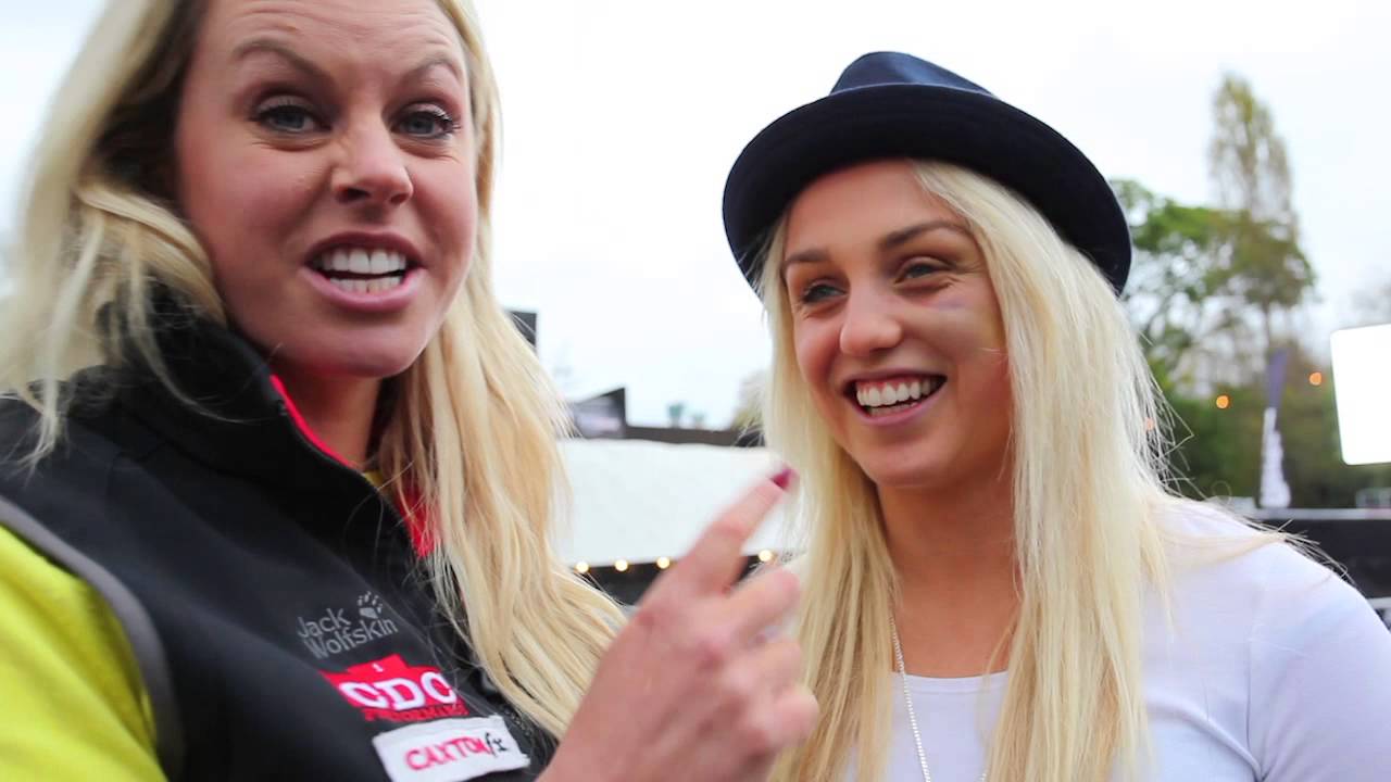 Chemmy Alcott interviews Aimee Fuller at the Ski and Snowboard Show 2015