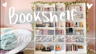 organizing and decorating my new bookshelf 🌿✨