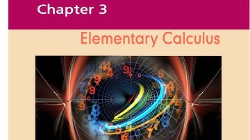 Plus two statistics, ELEMENTARY CALCULUS, part 3
