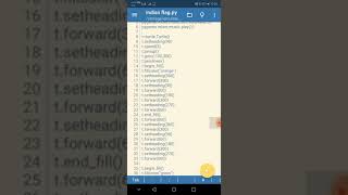 Drawing the Indian flag using python code #python #code