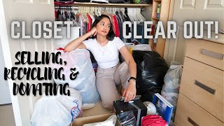 MASSIVE WARDROBE CLEAR OUT I DECLUTTER MY CLOSET WITH ME | SPRING 2021 CLEAROUT | ALISHA PATEL