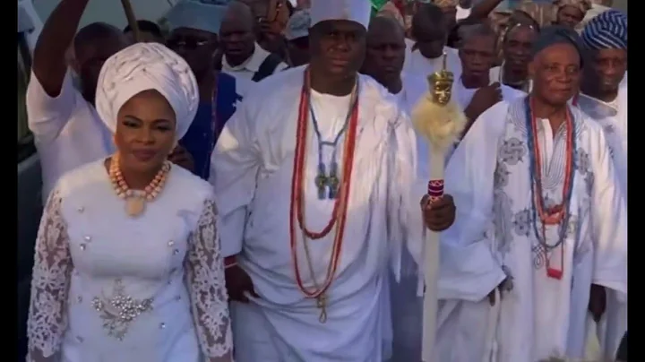 Happening now  as Ooni of ife and wives celebrating his ten years coronation anniversary 
