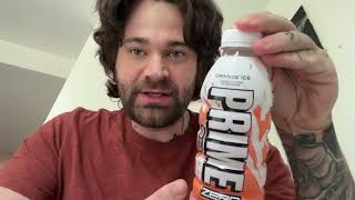 Prime Orange Ice Sports Drink Taste Test