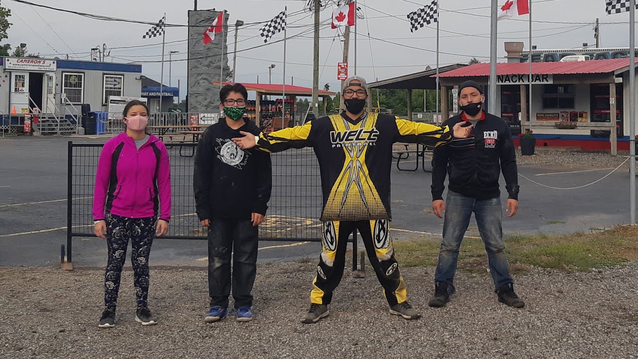 Paintball at Cameron's speedway (got shot in the nuts) YouTube