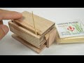 HOW TO MAKE TOOTHPICK DISPENSER BOX