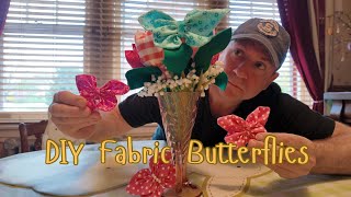 DIY Fabric Butterflies for Home Decor | Fun and Simple Craft Tutorial!