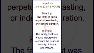 PERPETUAL | Word family / Word formations | Hands-On English