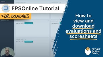 How to view and download evaluations and scoresheets | FPSOnline Tutorial for Coaches
